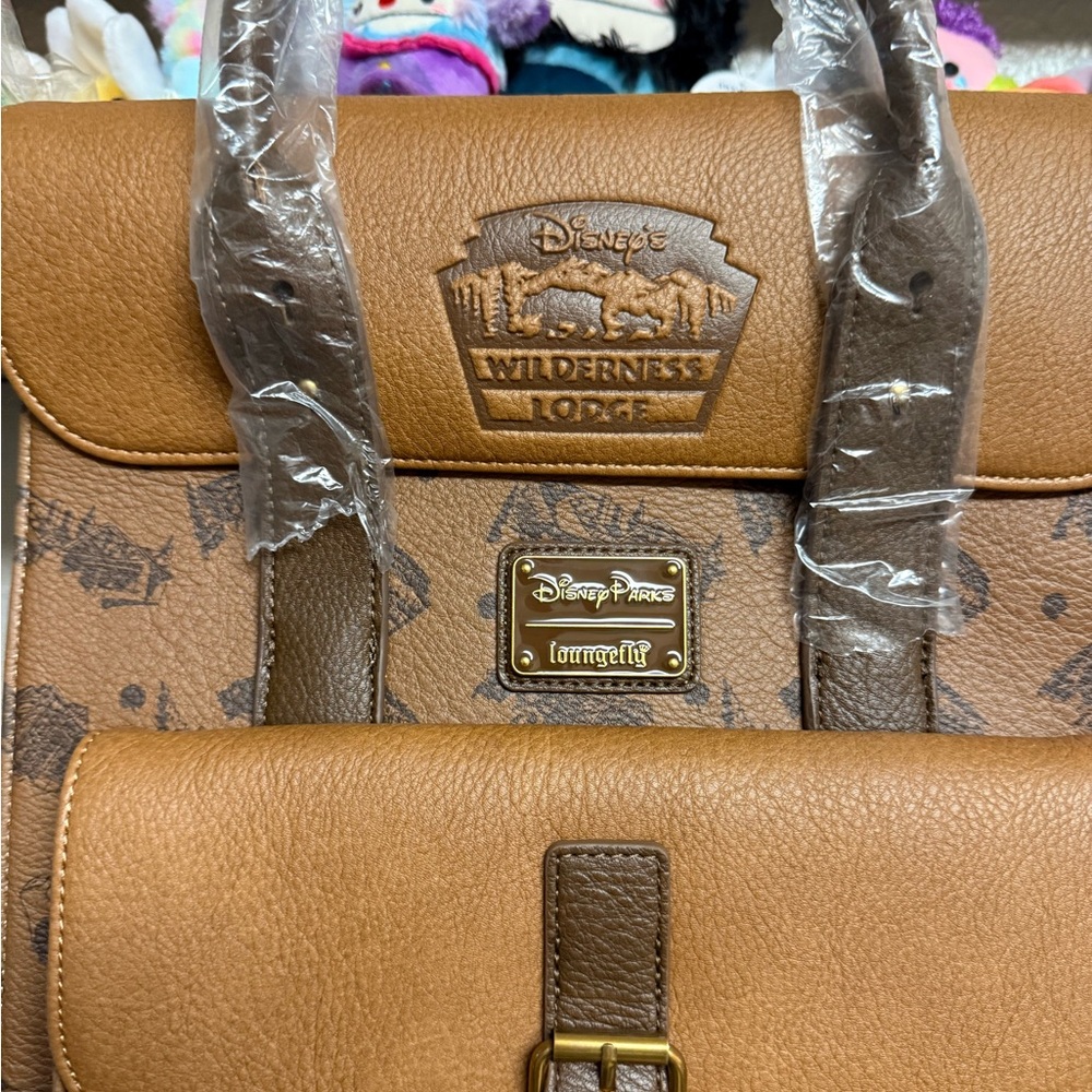 Disney Parks Animal Kingdom Wilderness Lodge Loungefly Backpack New with Tag - Picture 2 of 5